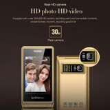 SATREND A15-M Dual-screen Flip Elder Phone, 3.0 inch + 1.77 inch, MTK6261D, Support FM, Network: 2G, Big Keys, Dual SIM(Black)
