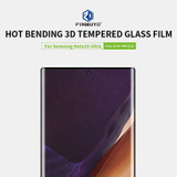 For Samsung Galaxy Note20 Ultra PINWUYO 9H 3D Hot Bending Tempered Glass FilmUltrasonic fingerprint unlock(Black)