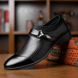 Autumn And Winter Business Dress Large Size Men's Shoes, Size:46(Black)