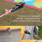 3 PCS Tents Wind Rope Clamp Awnings Outdoor Camping Plastic Clip Tents Accessories(Orange)