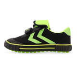 Children Soccer Shoes Antiskid Wear-Resistant Nylon Fastener Football Training Shoes, Size: 37/235(Black+Green)