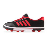 Student Antiskid Football Training Shoes Adult Rubber Spiked Soccer Shoes, Size: 43/265(Black+Red)