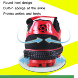 Children Soccer Shoes Antiskid Wear-Resistant Nylon Fastener Football Training Shoes, Size: 35/225(Black+Green)