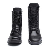 17 Outdoor Sports Wear-resistant Training Boots High-top Hiking Boots, Spec: Cowhide Wool(40)