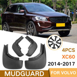 For Volvo XC60 2014-2017 4pcs/Set Car Auto Soft Plastic Splash Flaps Fender Guard