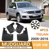 For Volkswagen Tiguan 2005-2016 4pcs/Set Car Auto Soft Plastic Splash Flaps Fender Guard