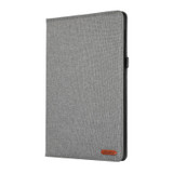 For Samsung Galaxy Tab S9 Ultra Horizontal Flip TPU + Fabric PU Leather Tablet Case(Grey)