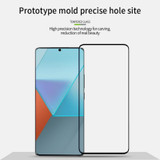 For Xiaomi Redmi Note13 Pro+ PINWUYO 9H 3D Hot Bending Tempered Glass Film(Black)