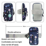 B089 Large Outdoor Sports Mobile Phone Arm Bag Riding Mountaineering Fitness Mobile Phone Case(Dark Blue)