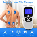 Multifunctional Home Low Frequency Pulse Meridian Physiotherapy Massage Instrument, Color: Blue Standard