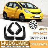 For Honda Fit Jazz 2011-2013 4pcs/Set Car Auto Soft Plastic Splash Flaps Fender Guard