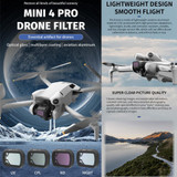 For DJI Mini 4 Pro JSR KB Series Drone Camera Lens Filter, Filter:12 in 1 UV CPL ND NDPL STAR