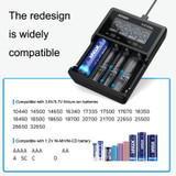 XTAR 4-Slot Bright Flashlight Lithium Battery Charger, Model: VC4SL