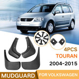 For Volkswagen Touran 2004-2015 4pcs/Set Car Auto Soft Plastic Splash Flaps Fender Guard