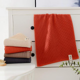 Honeycomb Cotton Towel, Size:35 x 75cm(Brown)