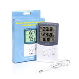 Indoor Thermometer with Hygrometer(White)