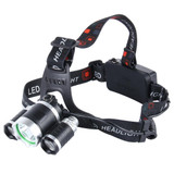 LED Headlamp High Power Bright Headlight , 3 CREE T6 with Charger, NO Including Batteries