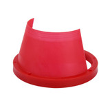 2 PCS 6.5 inch Car Auto Loudspeaker Plastic Waterproof Cover with Protective Cushion Pad, Inner Diameter: 14.5cm(Red)