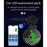 EM01 Car Bluetooth Intelligent LED Expression Sticker Emoticons APP Manual Control