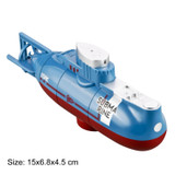 LSRC Mini USB Charging Remote Control Submarine Children Toy(Blue)