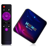 H96 Max V11 4K Smart TV BOX Android 11.0 Media Player with Remote Control, RK3318 Quad-Core 64bit Cortex-A53, RAM: 4GB, ROM: 64GB, Support Dual Band WiFi, Bluetooth, Ethernet, US Plug