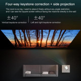 Wanbo T2 Max Smart Projector 1920x1080P Mini LED Portable Side Projector, EU Plug