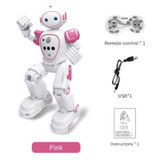 JJR/C R21 Intelligent Programmed Remote Control Electric Robot(Pink)