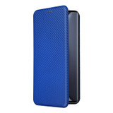 For vivo X90 Pro+ 5G Carbon Fiber Texture Flip Leather Phone Case(Blue)