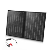 HAWEEL 50W Foldable Solar Panel Charger Travel Folding Bag(Black)