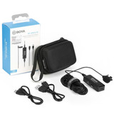 BOYA BY-DM10 UC USB-C / Type-C Plug Broadcast Lavalier Microphone with Windscreen, Cable Length: 6m (Black)