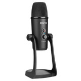 BOYA BY-PM700 USB Sound Recording Condenser Microphone with Holder, Compatible with PC / Mac for Live Broadcast Show, KTV, etc. (Black)