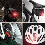 A02 Bicycle Taillight Bicycle Riding Motorcycle Electric Car LED Mountain Bike USB Charging Safety Warning Light (6 Hours, Plastic Bag)