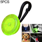 5 PCS Camping Night Running Arm Luminous Hanging Buckle Safety Light(Green)