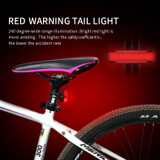 A02 Bicycle Taillight Bicycle Riding Motorcycle Electric Car LED Mountain Bike USB Charging Safety Warning Light (50 Hours, Plastic Bag)