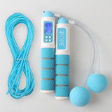 iROPE Professional Electronic Timer and Counter Skipping Rope with 4-button LCD Display(Baby Blue)