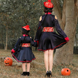 5812 Children Halloween Costumes Nightclubs Bars Carnival Parties Funny Role-Playing Horror Qing Dynasty Zombie Costumes, Size: S(Red Black)