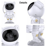 Astronaut Starry Sky Laser Projection Lamp USB Starry Night Light(White)