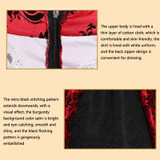 PS1972 Halloween Costume Adult Retro Lace Palace Dress, Size: XL(Red)