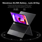 CHUWI CoreBook X Laptop, 14 inch, 8GB+512GB, Windows 10 Home, Intel Core i5-8259U Quad Core 2.3GHz-3.8GHz, Support Dual Band WiFi / Bluetooth / TF Card Extension (Dark Gray)