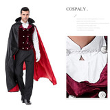PS6831 Halloween Vampire Costume Castle Men Drag Costume, Size: XL(Red Black)