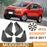 For Ford Ecosport 2013-2017 4pcs/Set Car Auto Soft Plastic Splash Flaps Fender Guard