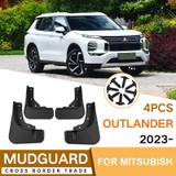 For Mitsubishi Outlander 2023 4pcs/Set Car Auto Soft Plastic Splash Flaps Fender Guard