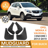 For Buick Encore 2013-2019 4pcs/Set Car Auto Soft Plastic Splash Flaps Fender Guard
