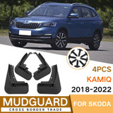 For Skoda Kamiq 2018-2022 4pcs/Set Car Auto Soft Plastic Splash Flaps Fender Guard