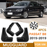 For Volkswagen Passat B8 2015-2019 4pcs/Set Car Auto Soft Plastic Splash Flaps Fender Guard