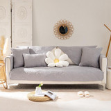 Four Seasons Universal Simple Modern Non-slip Full Coverage Sofa Cover, Size:90x180cm(Banana Leaf Grey)