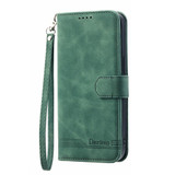 For Xiaomi Redmi Note 13 Pro+ Dierfeng Dream Line TPU + PU Leather Phone Case(Green)