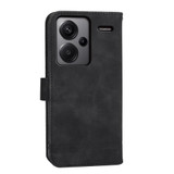For Xiaomi Redmi Note 13 Pro+ Dierfeng Dream Line TPU + PU Leather Phone Case(Black)