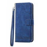 For Xiaomi Redmi Note 13 Pro+ Dierfeng Dream Line TPU + PU Leather Phone Case(Blue)