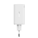 Baseus GaN6 Pro 65W USB-C / Type-Cx2 + USBx2 Gallium Nitride Fast Charger with 1m Type-C Cable, EU Plug(White)